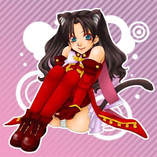 tohsaka rin and kaleido ruby (fate and 2 more) drawn by xiaojie