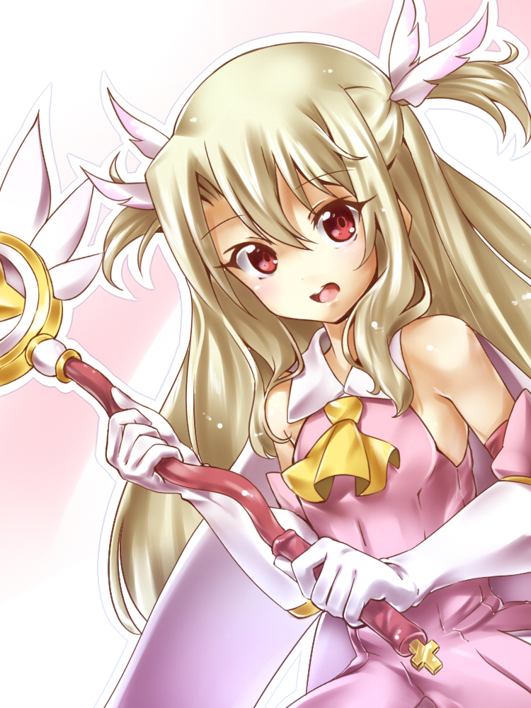 illyasviel von einzbern, prisma illya, and magical ruby (fate and 2 more) drawn by kagkfc1z