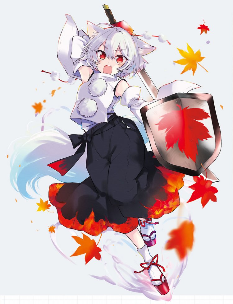 inubashiri momiji (touhou) drawn by poprication