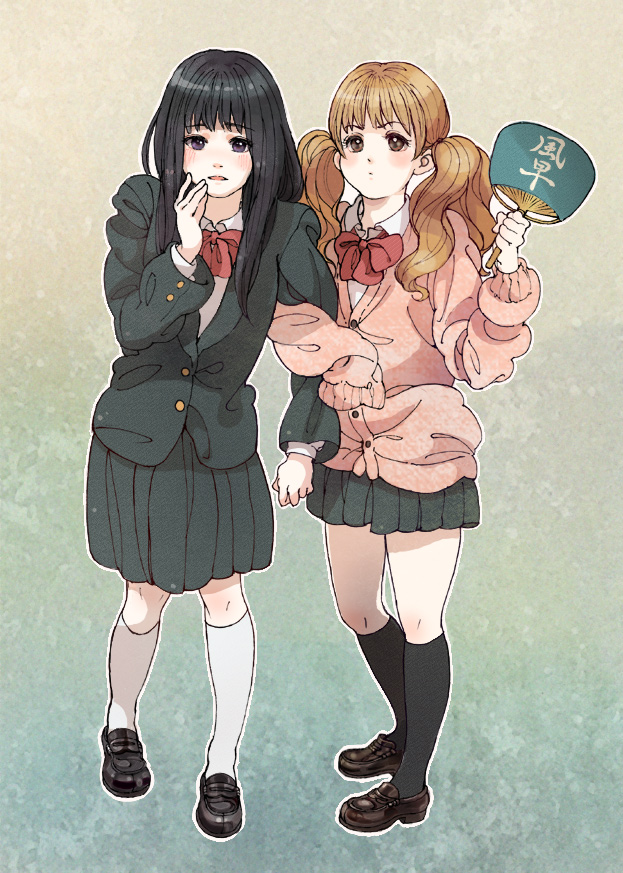 kuronuma sawako and kurumizawa ume (kimi ni todoke) drawn by kinsupa
