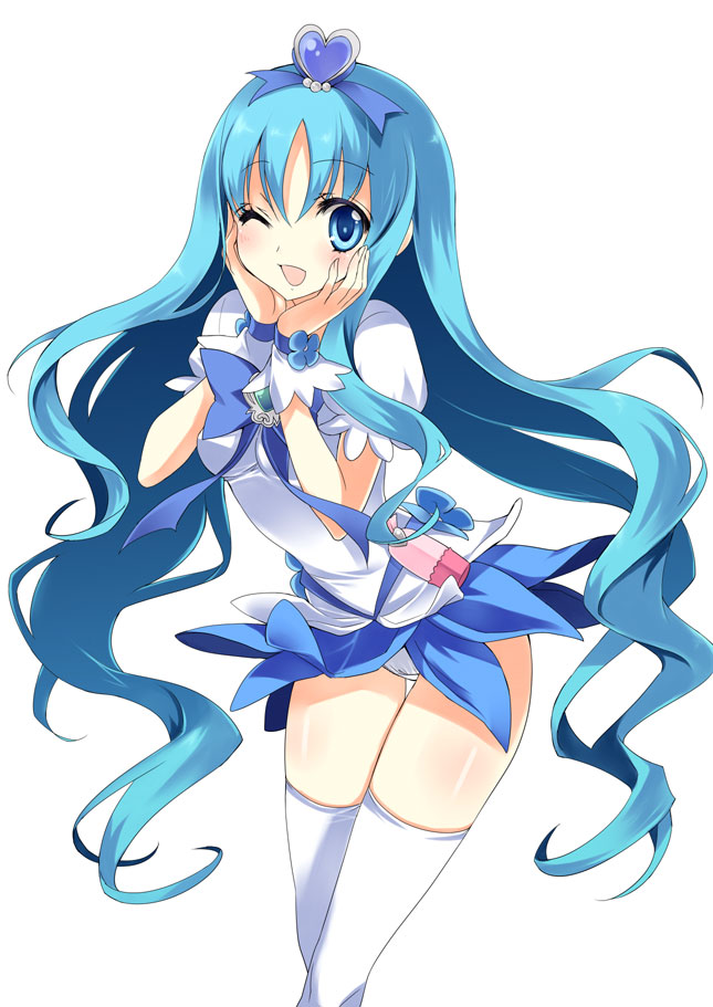 kurumi erika and cure marine (precure and 1 more) drawn by yukiwo