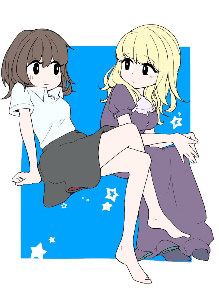 usami renko and maribel hearn (touhou) drawn by nemuindaze