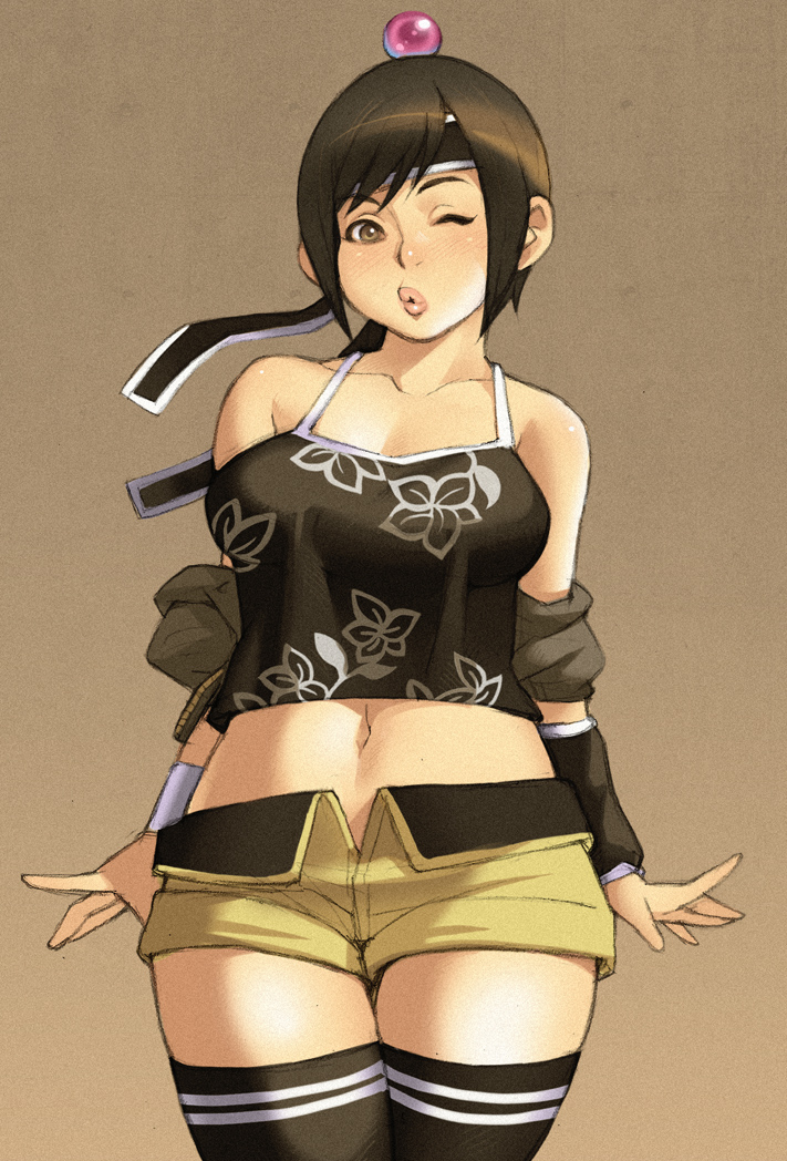 yuffie kisaragi (final fantasy and 2 more) drawn by maou_alba