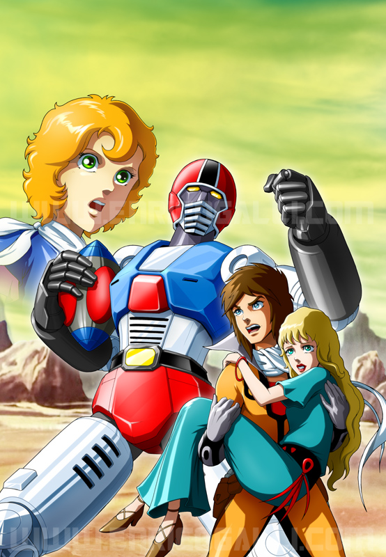 daigo ootaki, protteser, saori, and peachy (toushi gordian) drawn by enricogalli