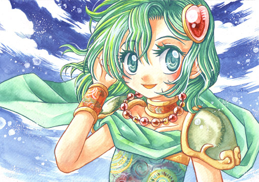 rydia (final fantasy and 1 more) drawn by sayaka_mako