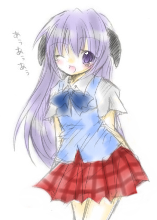 hanyuu (higurashi no naku koro ni) drawn by yui_hinako
