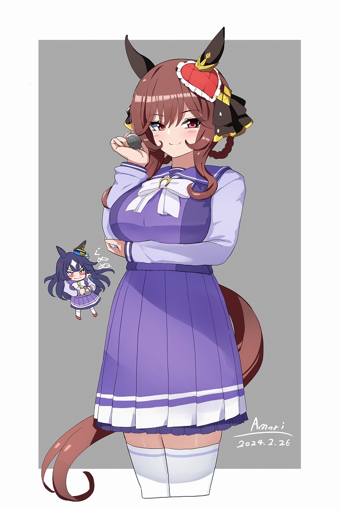 gentildonna and verxina (umamusume) drawn by a.nori
