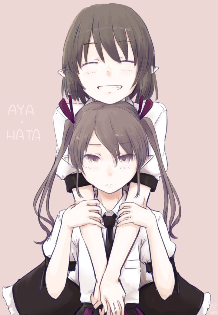 shameimaru aya and himekaidou hatate (touhou) drawn by kawashina_(momen_silicon)