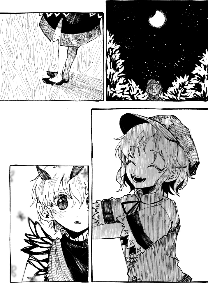 miyako yoshika and eternity larva (touhou) drawn by itomugi-kun
