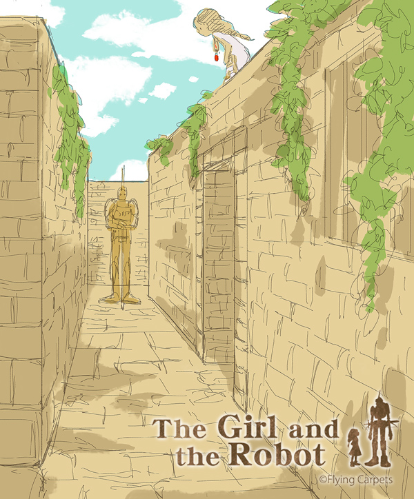 the girl and the robot (the girl and the robot) drawn by monaka_(siromona)