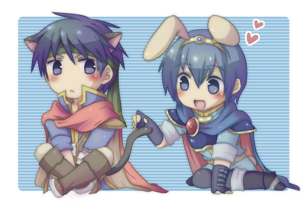 ike and marth (fire emblem and 3 more) drawn by sebun
