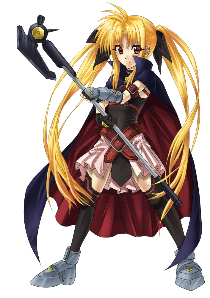 fate testarossa and bardiche (lyrical nanoha and 2 more) drawn by kitiroku