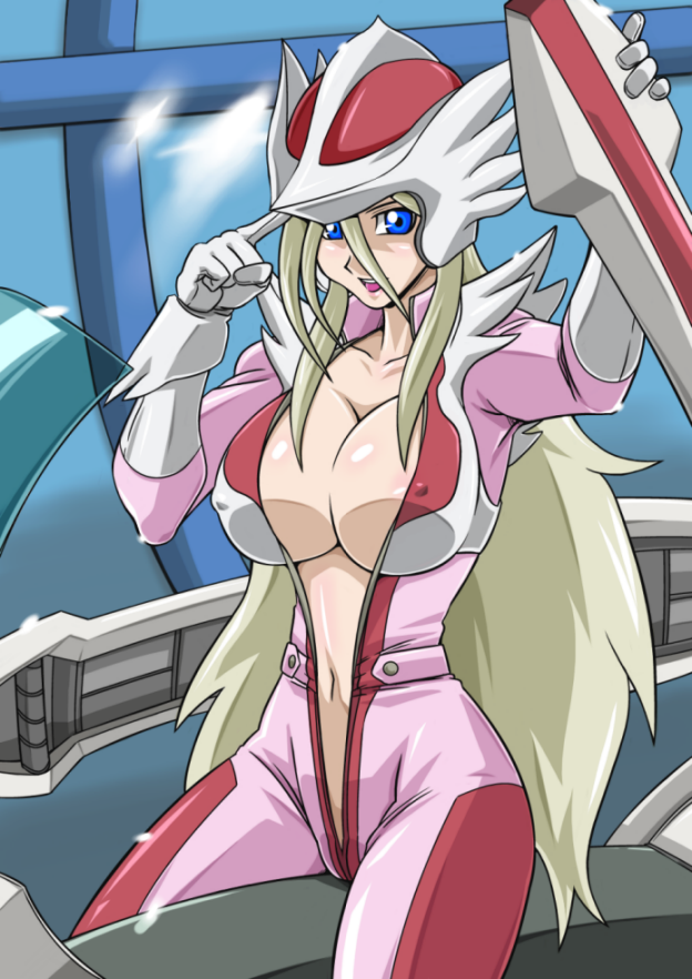 team white wind female duelist (yu-gi-oh! and 1 more) drawn by straw_(yokubou_hiroba)