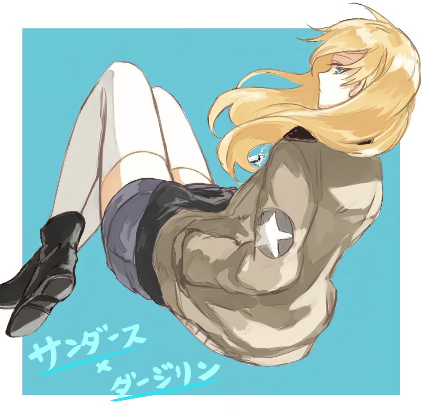 darjeeling and kay (girls und panzer) drawn by yuuyu_(777)