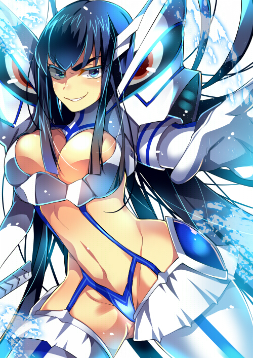 kiryuuin satsuki and junketsu (kill la kill) drawn by akishima_kei