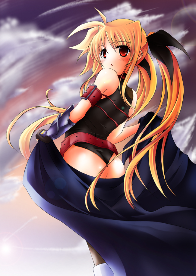 fate testarossa (lyrical nanoha and 2 more) drawn by kunon