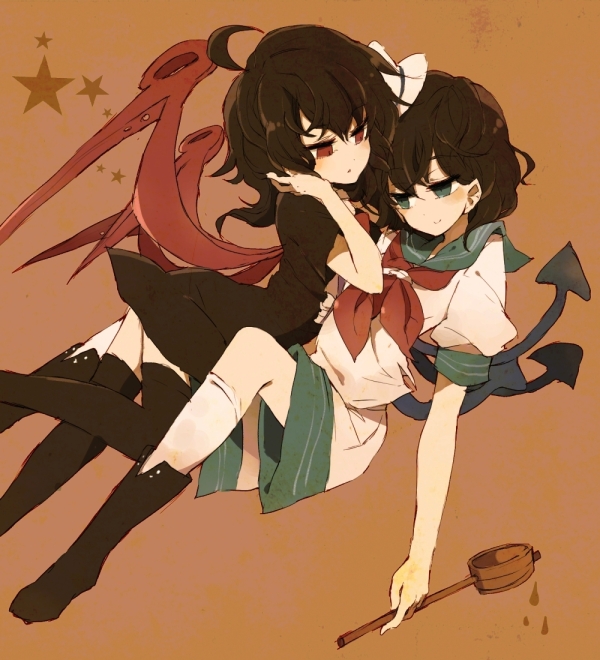 houjuu nue and murasa minamitsu (touhou) drawn by hisona_(suaritesumi)