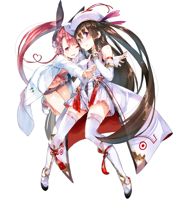 nata and inumi riko (cross regalia) drawn by yuugen