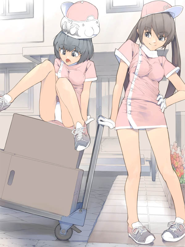 asai nana and akinbo (original) drawn by akinbo_(hyouka_fuyou)