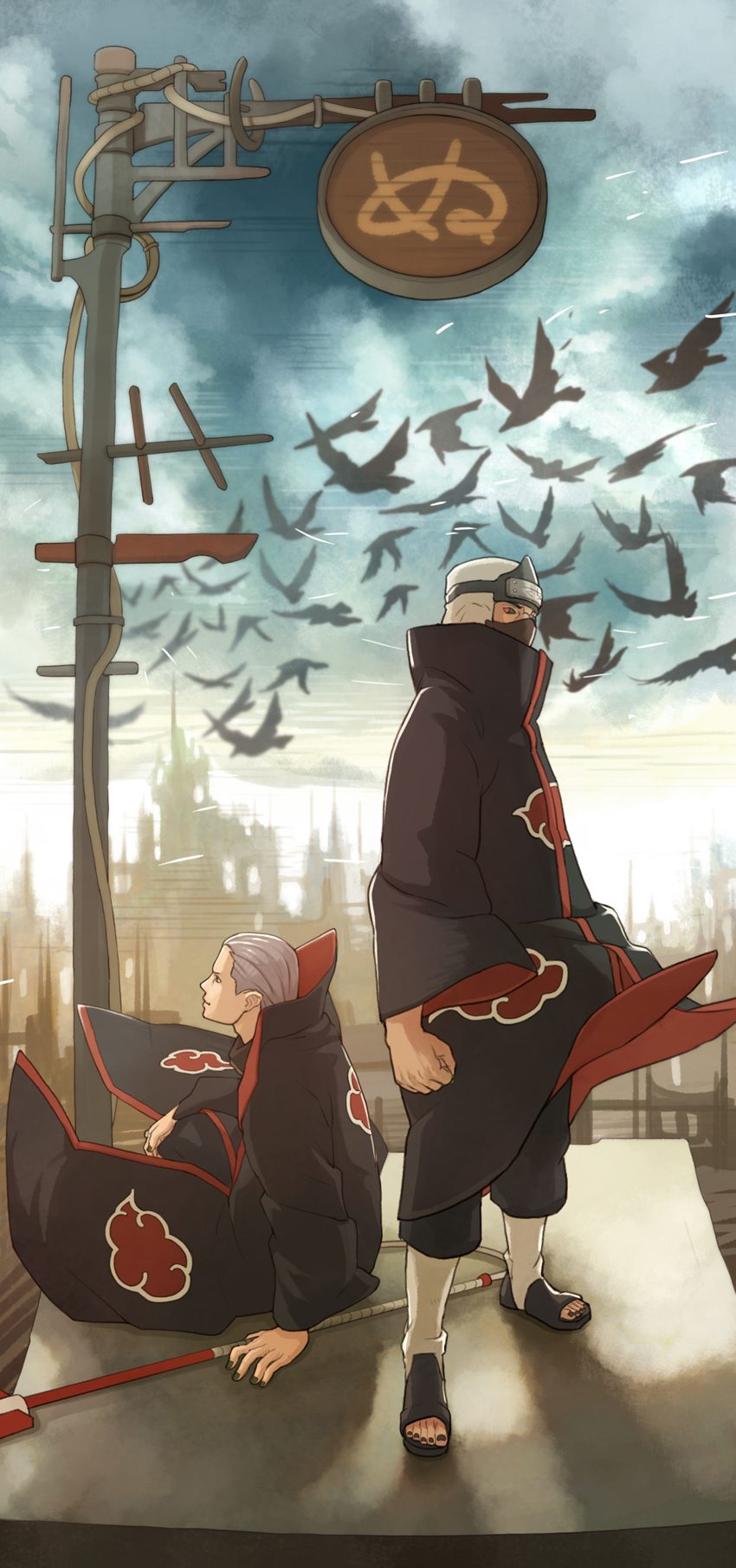 hidan and kakuzu (naruto and 1 more) drawn by yutake