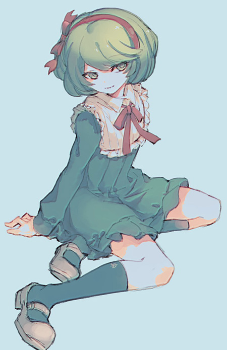 towa monaca (danganronpa and 1 more) drawn by hikagami_yukiri
