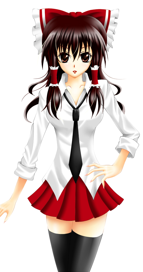 hakurei reimu (touhou) drawn by ju_i_masumi_ryou