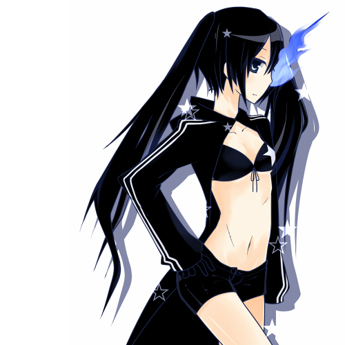 black rock shooter (black rock shooter) drawn by jin_(crocus)