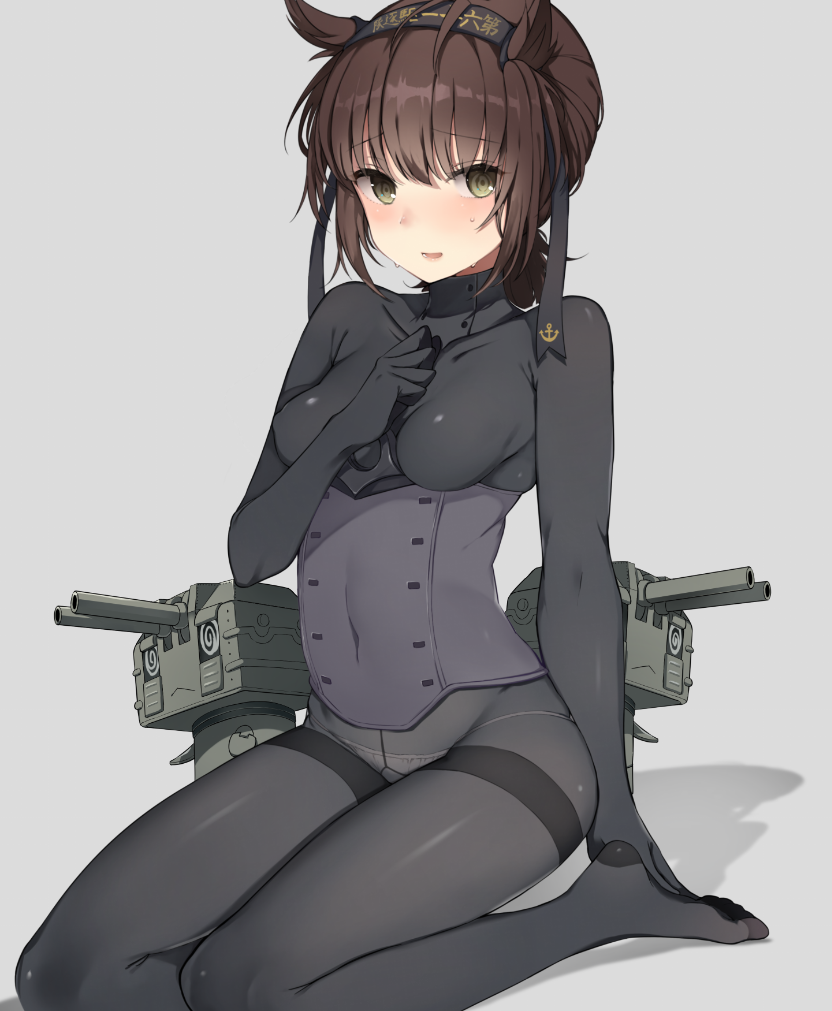 hatsuzuki and chou-10cm-hou-chan (kantai collection) drawn by oniku_(oishii_oniku)