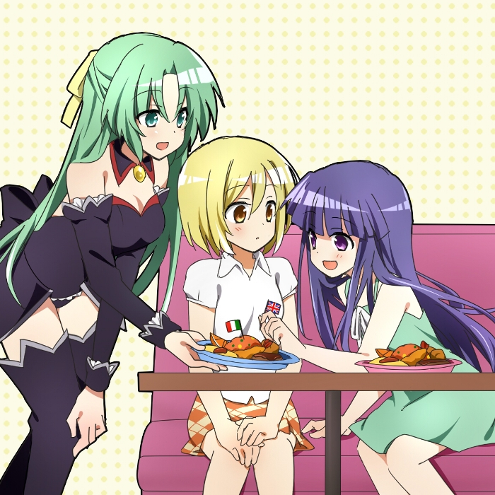 furude rika, sonozaki shion, takano miyo, and tanashi miyoko (higurashi no naku koro ni) drawn by shacttainw