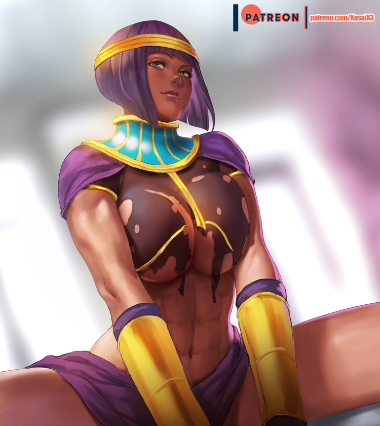 menat (street fighter and 1 more) drawn by rejean_dubois