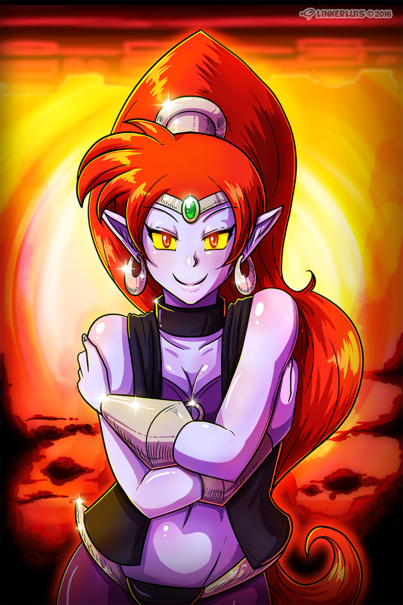 nega-shantae (shantae and 1 more) drawn by linker