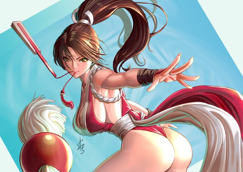 shiranui mai (the king of fighters and 1 more) drawn by yamahara