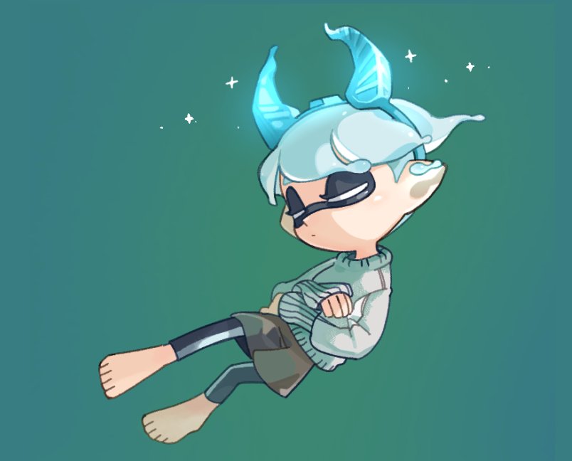 inkling player character and inkling boy (splatoon and 1 more) drawn by spl8ya