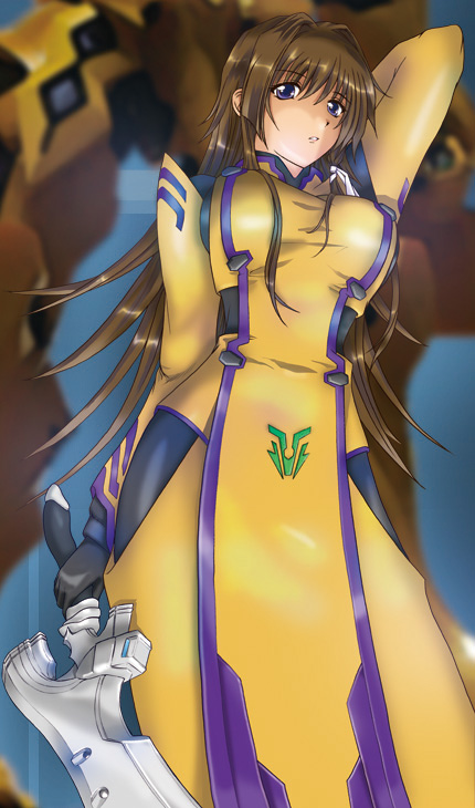 takamura yui and type 00 takemikazuchi (muv-luv and 2 more) drawn by xanadu