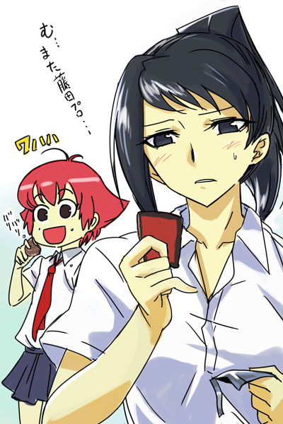 kanbara satomi and tsuyama mutsuki (saki) drawn by michael_f91