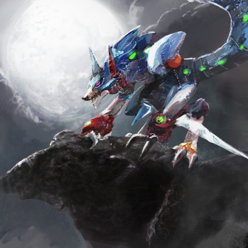 fenri lunaedge (mega man and 2 more) drawn by byte_(grunty-hag1)