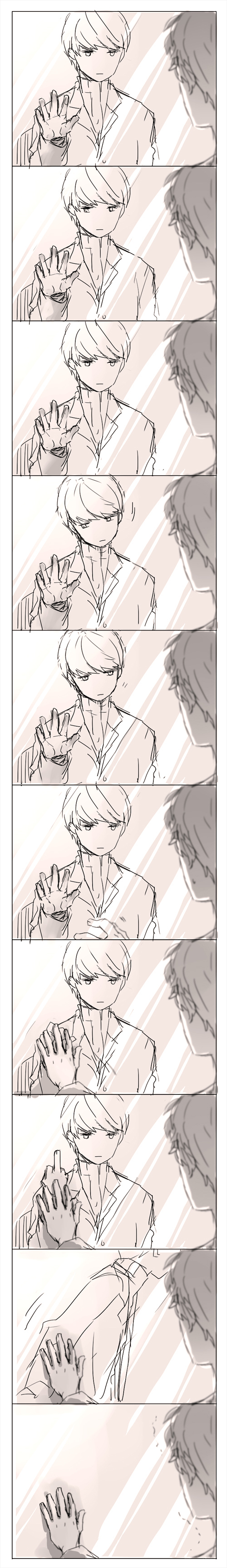 narukami yu and adachi tooru (persona and 1 more) drawn by saeuchobab