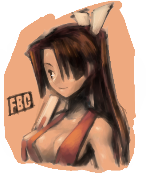 shiranui mai (the king of fighters and 1 more) drawn by fbc