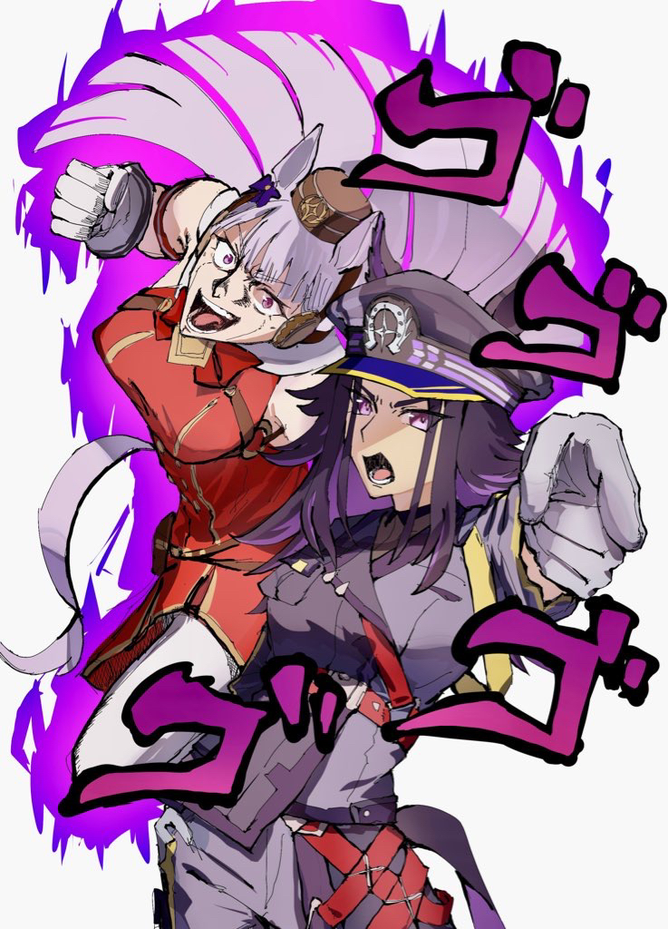 gold ship and fenomeno (umamusume and 2 more) drawn by usujio