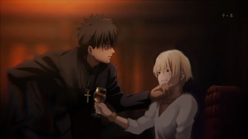 kotomine kirei and gilgamesh (fate and 1 more) drawn by rinoko_otoge