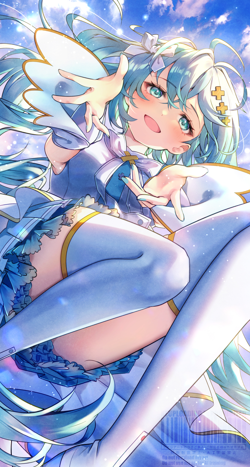 hatsune miku and hiramado miku (vocaloid and 2 more) drawn by kyashii_(a3yu9mi)