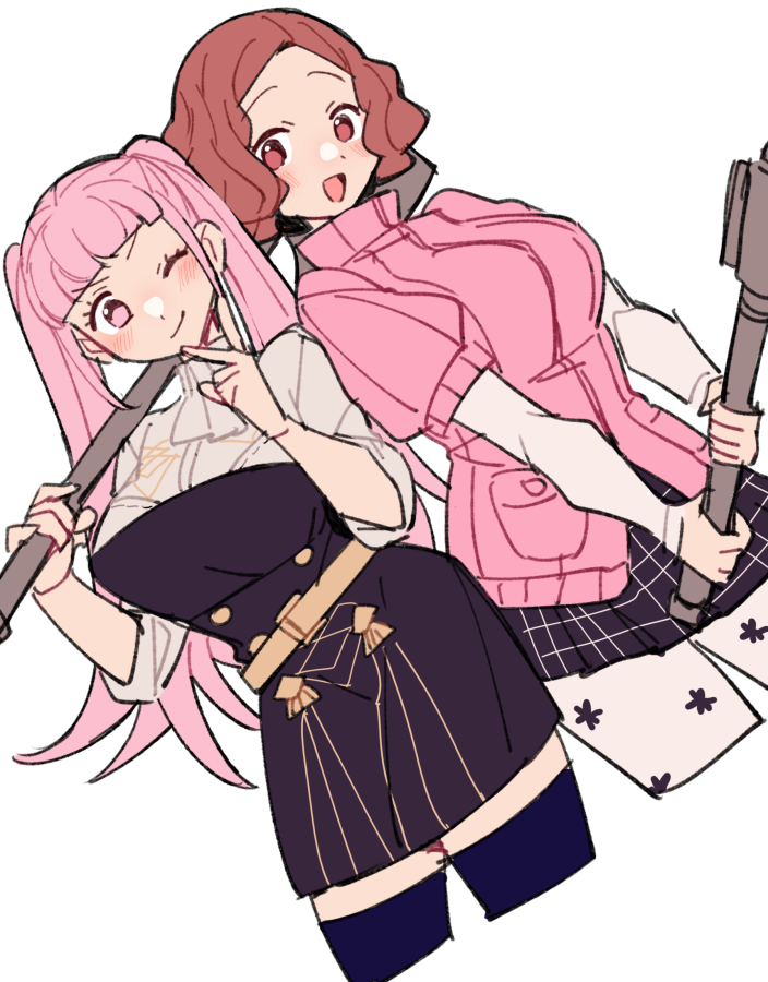 hilda valentine goneril and okumura haru (fire emblem and 3 more) drawn by do_m_kaeru