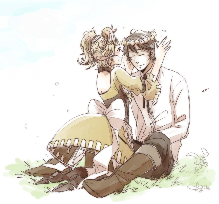 lissa and frederick (fire emblem and 1 more) drawn by non204