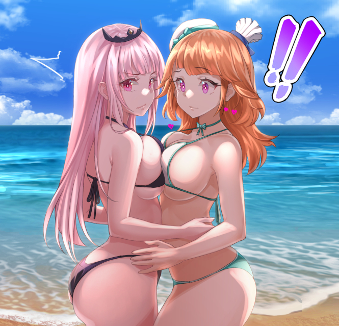 mori calliope and takanashi kiara (hololive and 1 more) drawn by achromaru