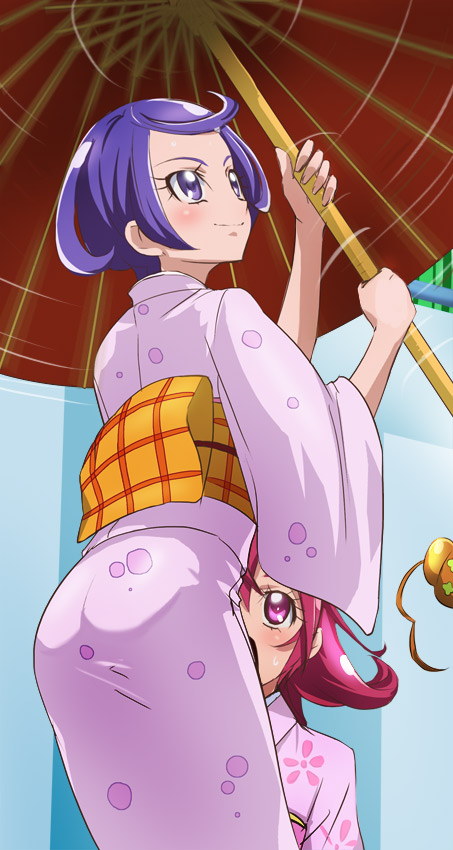 aida mana, kenzaki makoto, and yotsuba alice (precure and 1 more) drawn by haruyama_kazunori