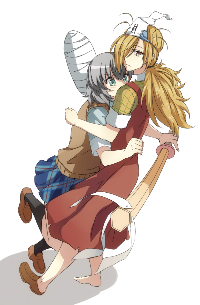 momiji and sakura ichiko (binbougami ga!) drawn by usamin_(megumikira)