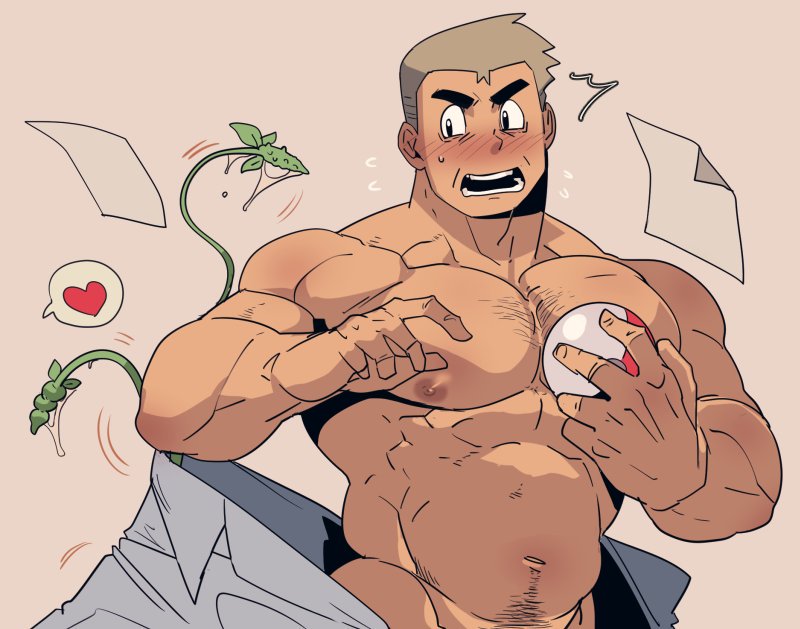 professor oak (pokemon and 1 more) drawn by rybiok