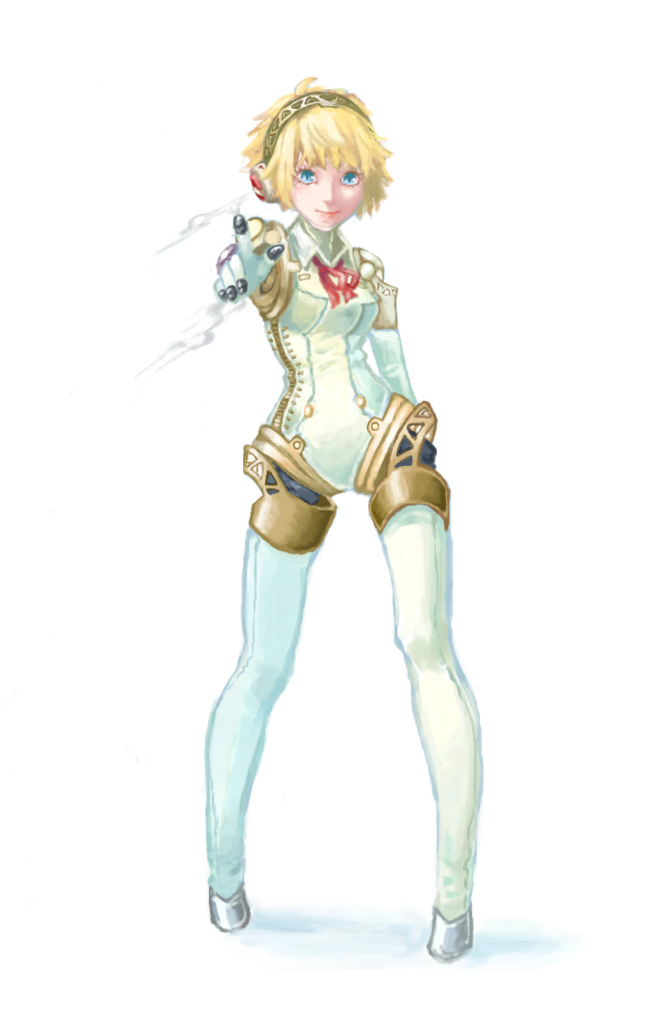 aigis (persona and 1 more) drawn by ajomo