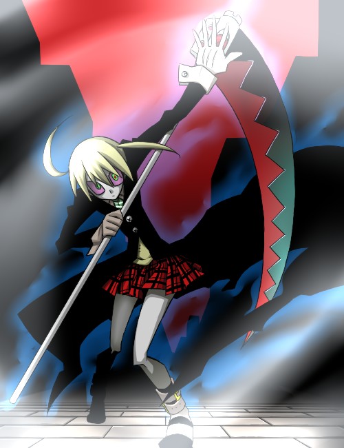 maka albarn and soul evans (soul eater) drawn by senmu_(0107)