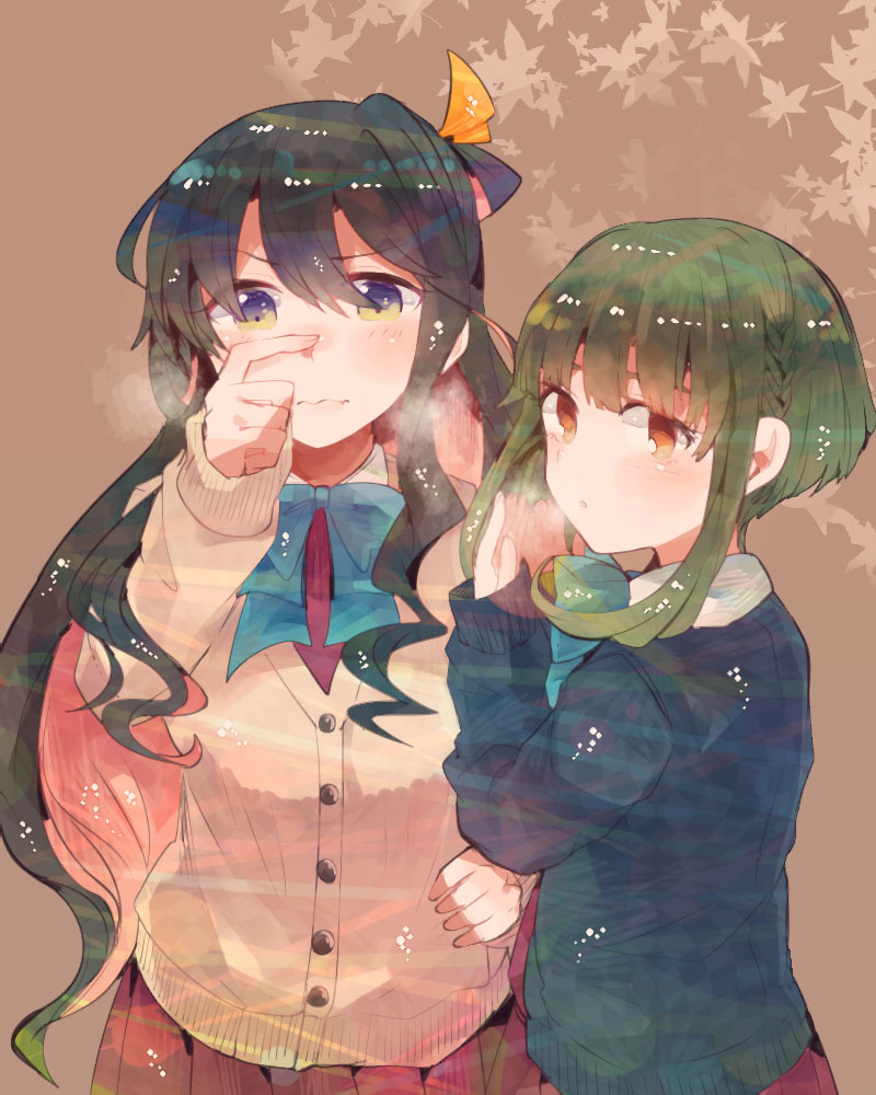 naganami and takanami (kantai collection) drawn by itomugi-kun
